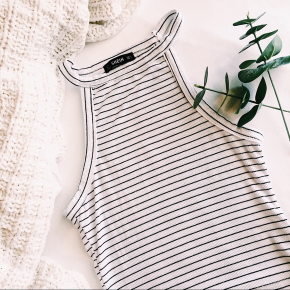 SHEIN Tops - Striped Halter Top